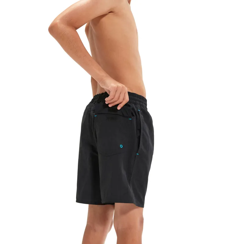 Speedo Boys Hyper Boom Logo 15 inch  Watershort Black/Bolt-2